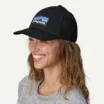Patagonia P-6 Logo Pro Trucker Hat Black