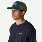 Patagonia P-6 Logo Trucker Hat Cascade Green - Imagen 2