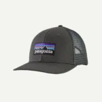 Patagonia P-6 Logo Trucker Hat New Navy Forge Grey - Imagen 2