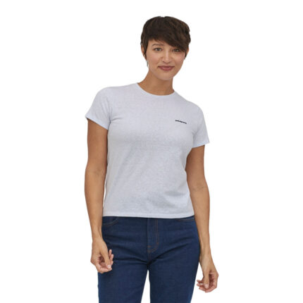 Patagonia Women’s P-6 Logo Responsibili-Tee® Blanco