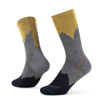Buff Merino Lightweight Crew Sock Grey