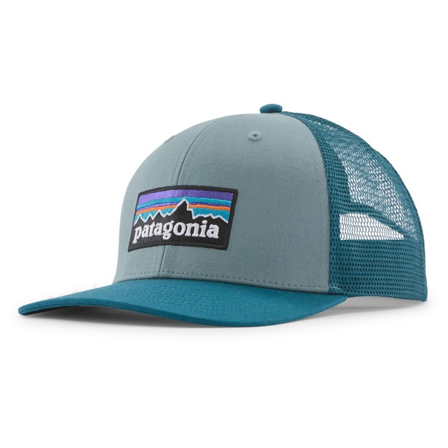 Patagonia P-6 Logo Trucker Hat Blue Sage