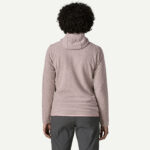 Forro polar técnico Patagonia R1 Air con cremallera completa, color Stingray Mauve