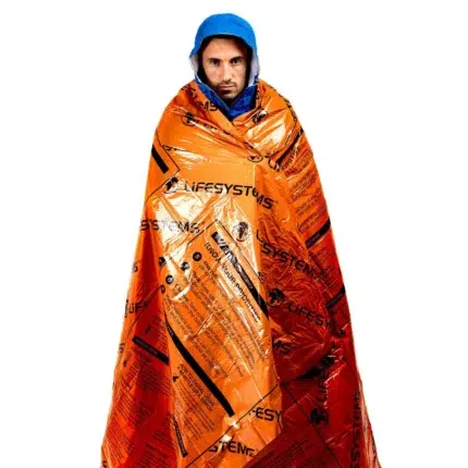 Manta isotérmica aluminizada Lifesystems Heatshield Blanket plegada